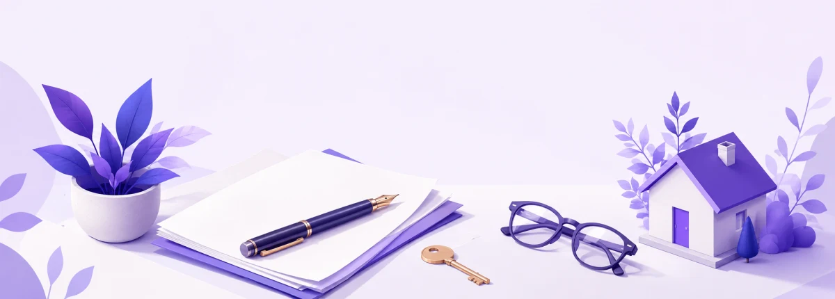 Documentos, caneta e chave sobre a mesa para fechar o contrato de compra e venda