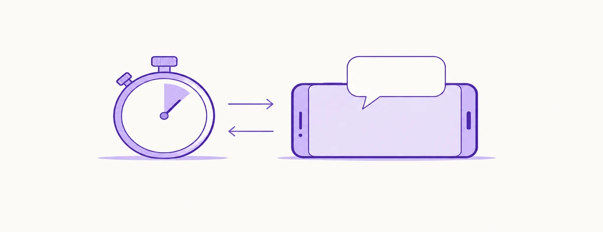 Corretor respondendo lead de an&uacute;ncio pago pelo WhatsApp em menos de cinco minutos
