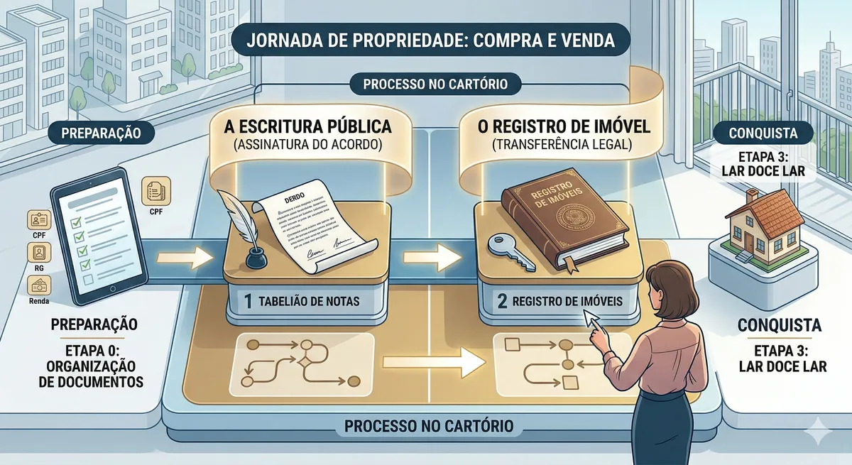 Escritura e Registro de Imóvel: Qual a Diferença? Guia Completo 2026
