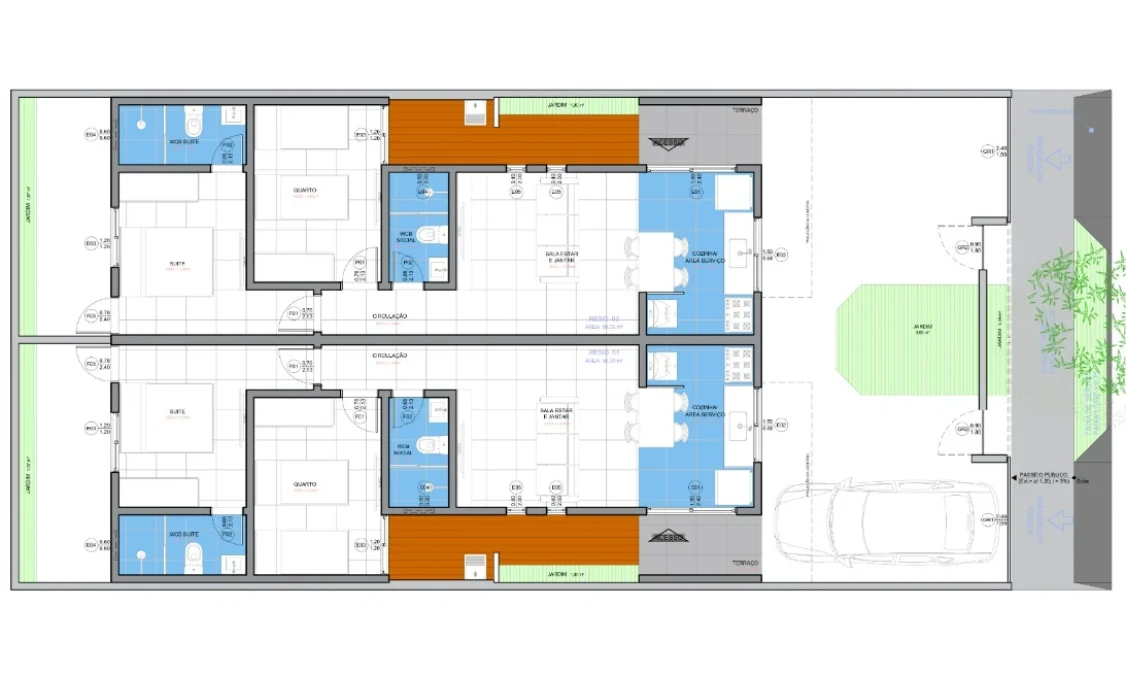 Casa em Valentina de Figueiredo, João Pessoa. 2 quartos, 56m². Imagem 21 de 21
