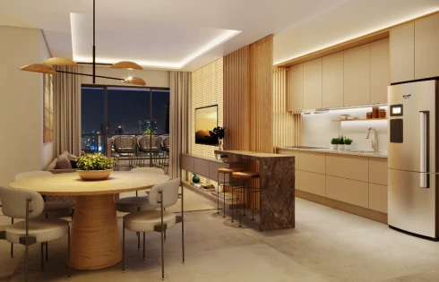 Apartamento com 2 quartos em Kobrasol, São José
