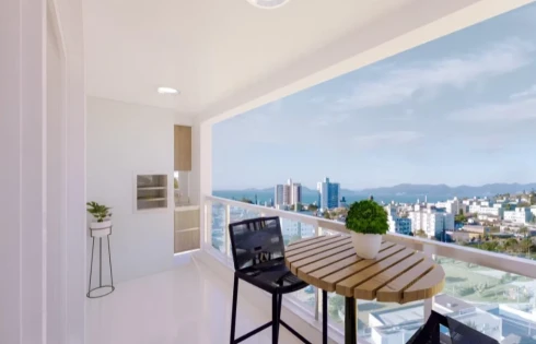 Apartamento com 2 quartos em Barreiros, São José