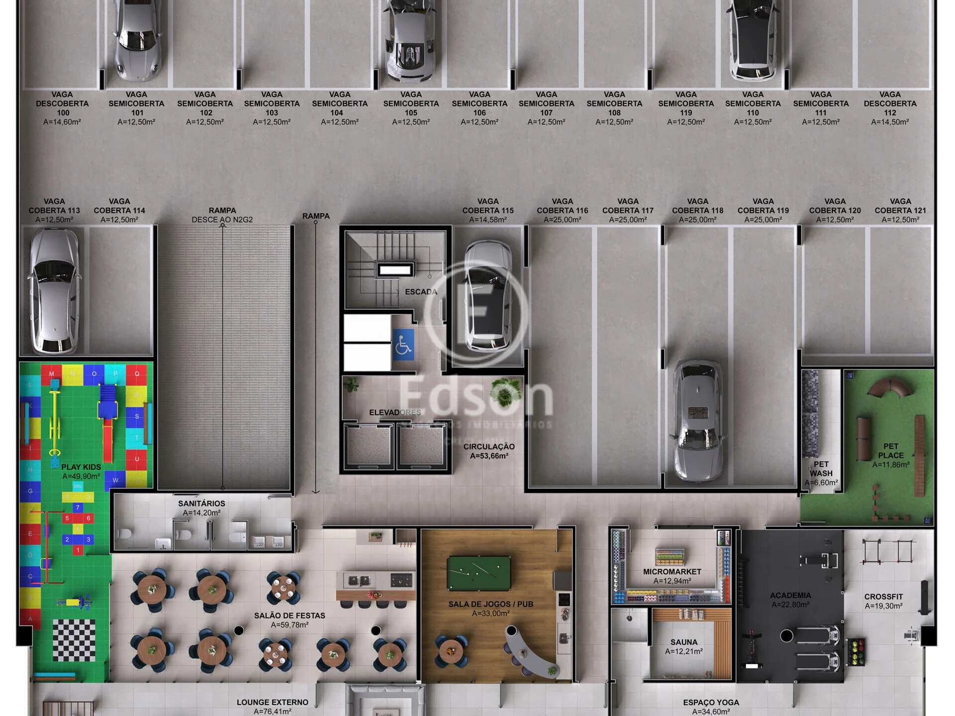 Apartamento em Pedra Branca, Palhoça. 2 quartos, 76m². Imagem 4 de 6