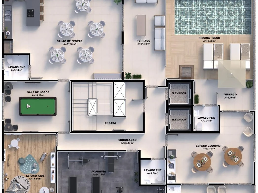 Apartamento em Pedra Branca, Palhoça. 3 quartos, 87m². Imagem 10 de 13