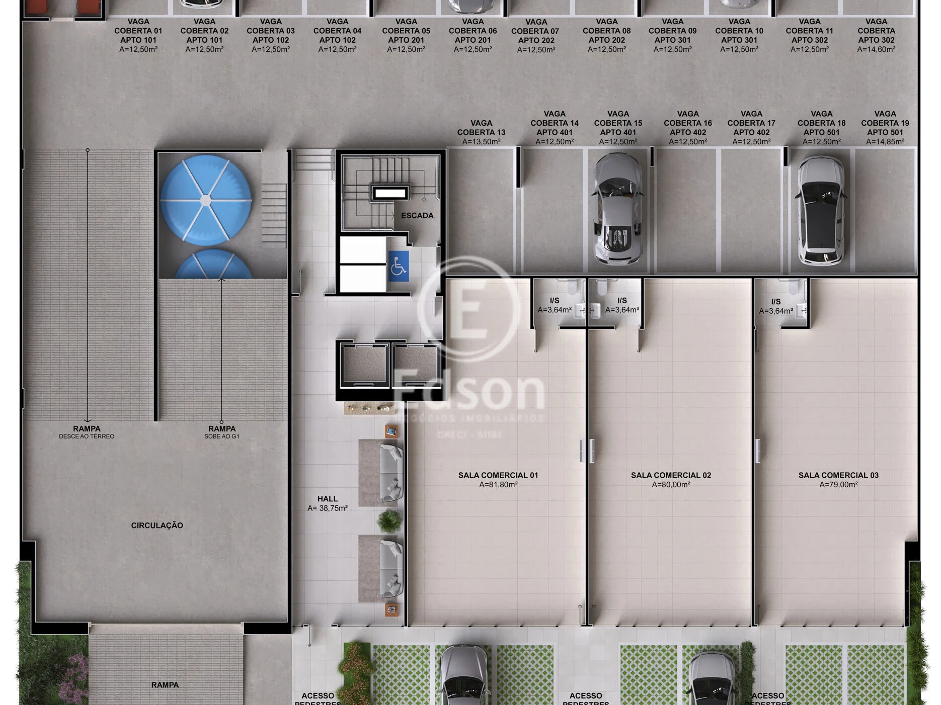 Apartamento em Pedra Branca, Palhoça. 1 quartos, 43m². Imagem 5 de 6