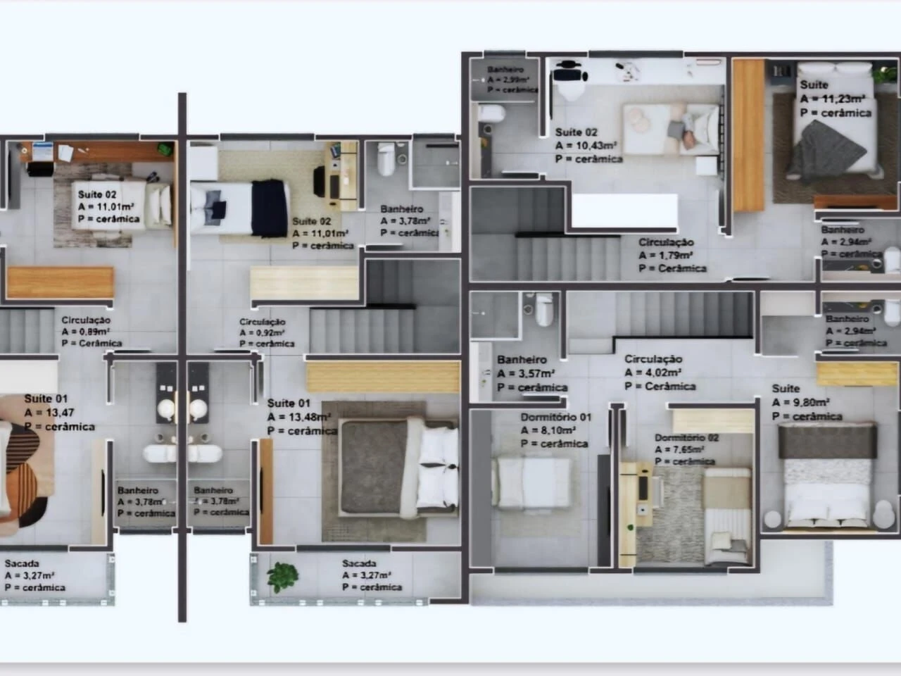 Casa em Sertão do Maruim, São José. 3 quartos, 98m². Imagem 8 de 8