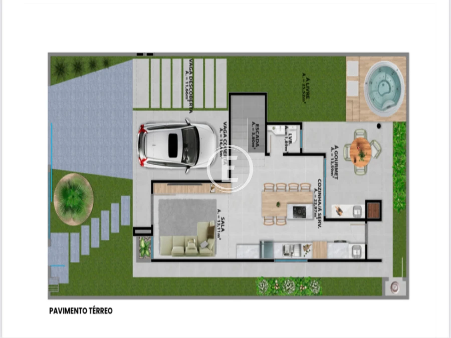 Casa em , . 3 quartos, 0m². Imagem 2 de 6