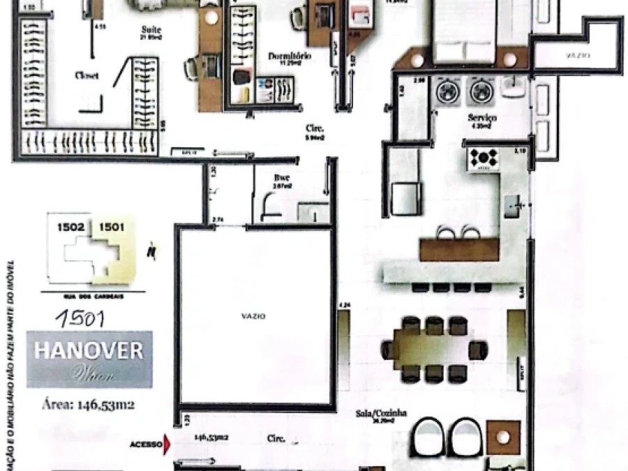 Cobertura em Pedra Branca, Palhoça. 3 quartos, 146m². Imagem 7 de 8