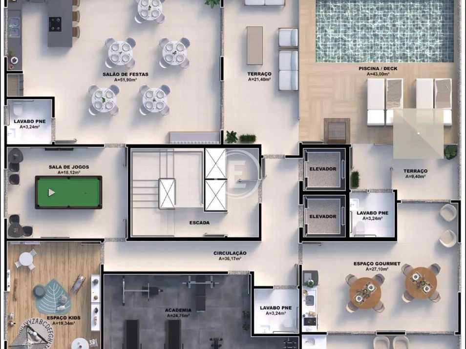 Apartamento em Pedra Branca, Palhoça. 3 quartos, 102m². Imagem 7 de 8