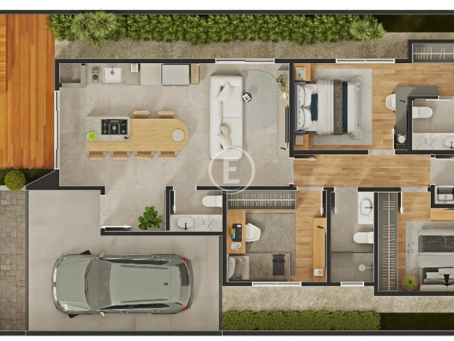 Casa em Forquilhas, São José. 3 quartos, 112m². Imagem 5 de 6