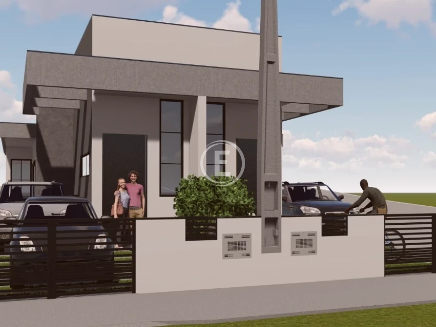 Casa Geminada em Forquilhas, São José. 2 quartos, 54m². Imagem 1 de 6