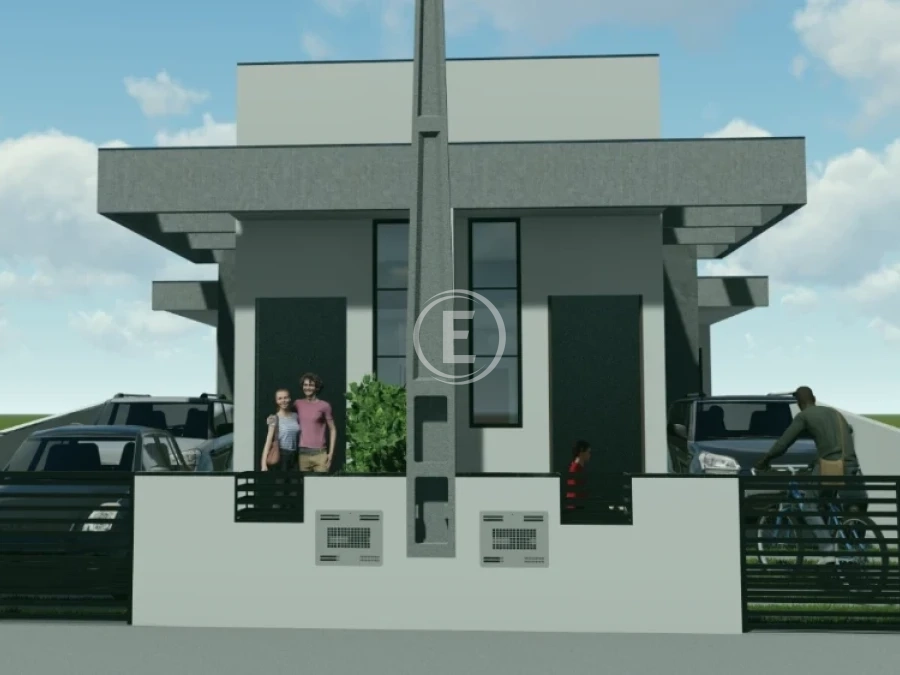 Casa Geminada em Forquilhas, São José. 2 quartos, 54m². Imagem 2 de 6