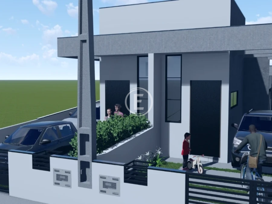 Casa Geminada em Forquilhas, São José. 2 quartos, 54m². Imagem 3 de 6