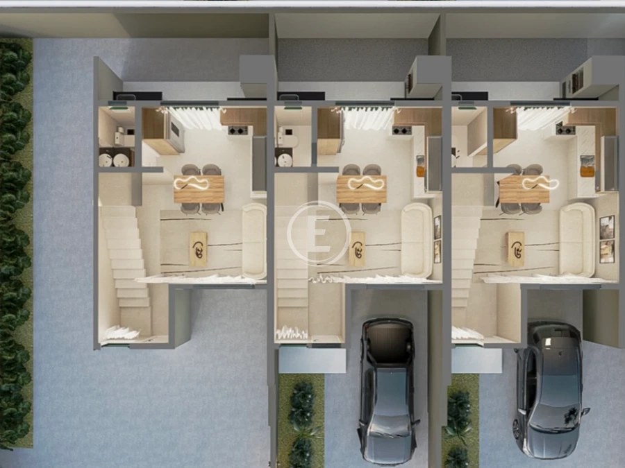 Sobrado Geminado em Bela Vista, Palhoça. 2 quartos, 80m². Imagem 2 de 5