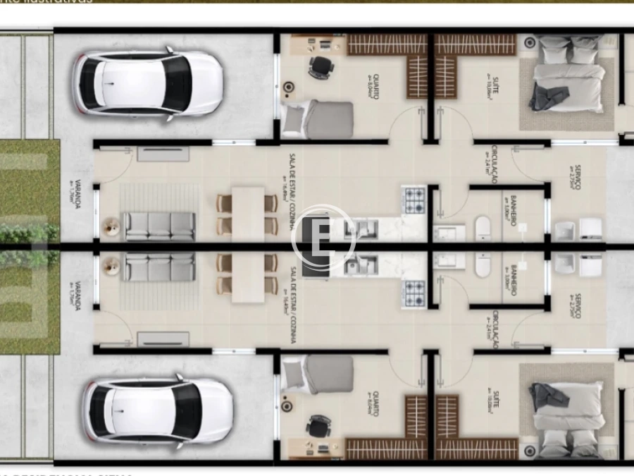 Apartamento em Nova Palhoça, Palhoça. 2 quartos, 0m². Imagem 4 de 5