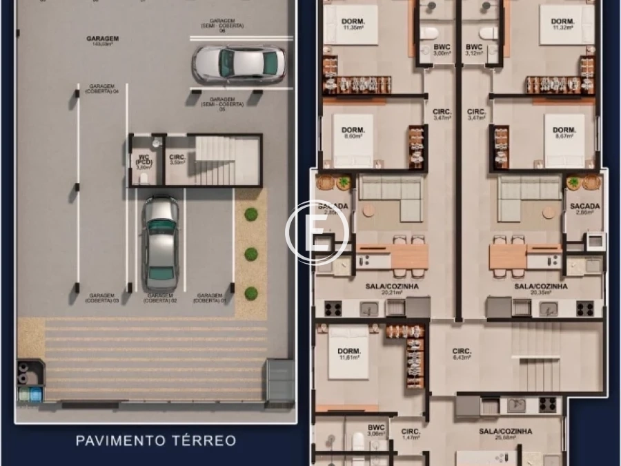 Apartamento em Serraria, São José. 2 quartos, 71m². Imagem 6 de 7