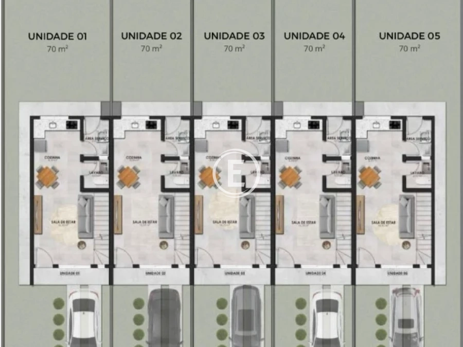 Sobrado Geminado em Ponte do Imaruim, Palhoça. 2 quartos, 70m². Imagem 7 de 9