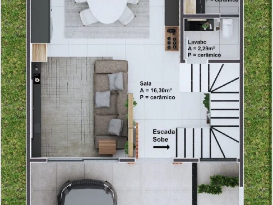 Casa em BEIRA RIO, BIGUAÇU. 3 quartos, 187m². Imagem 4 de 6