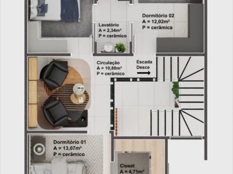 Casa em BEIRA RIO, BIGUAÇU. 3 quartos, 187m². Imagem 6 de 6