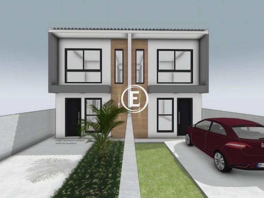 Sobrado Geminado em Forquilhas, São José. 2 quartos, 73m². Imagem 2 de 8