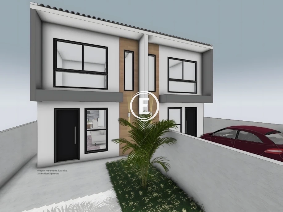 Sobrado Geminado em Forquilhas, São José. 2 quartos, 73m². Imagem 3 de 8