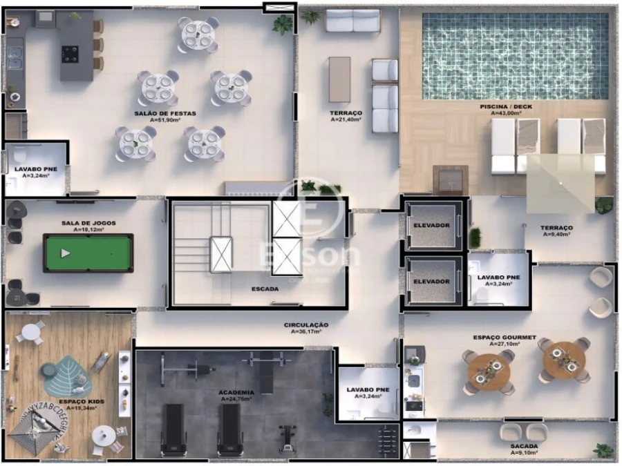 Apartamento em Pedra Branca, Palhoça. 3 quartos, 88m². Imagem 3 de 8