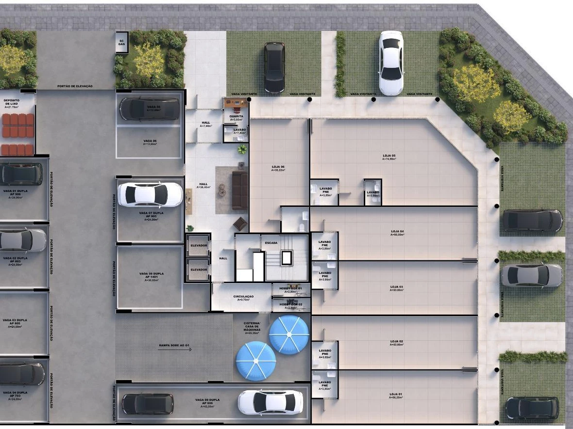 Apartamento em Pedra Branca, Palhoça. 2 quartos, 98m². Imagem 13 de 21