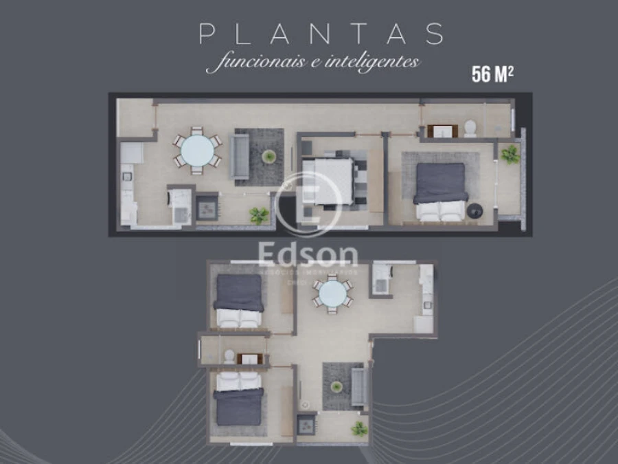 Apartamento em Barra do Aririú, Palhoça. 2 quartos, 57m². Imagem 5 de 8