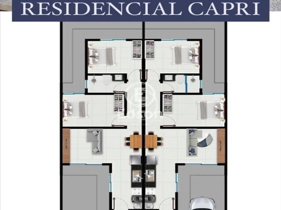 Casa Geminada em Forquilhas, São José. 2 quartos, 48m². Imagem 7 de 8