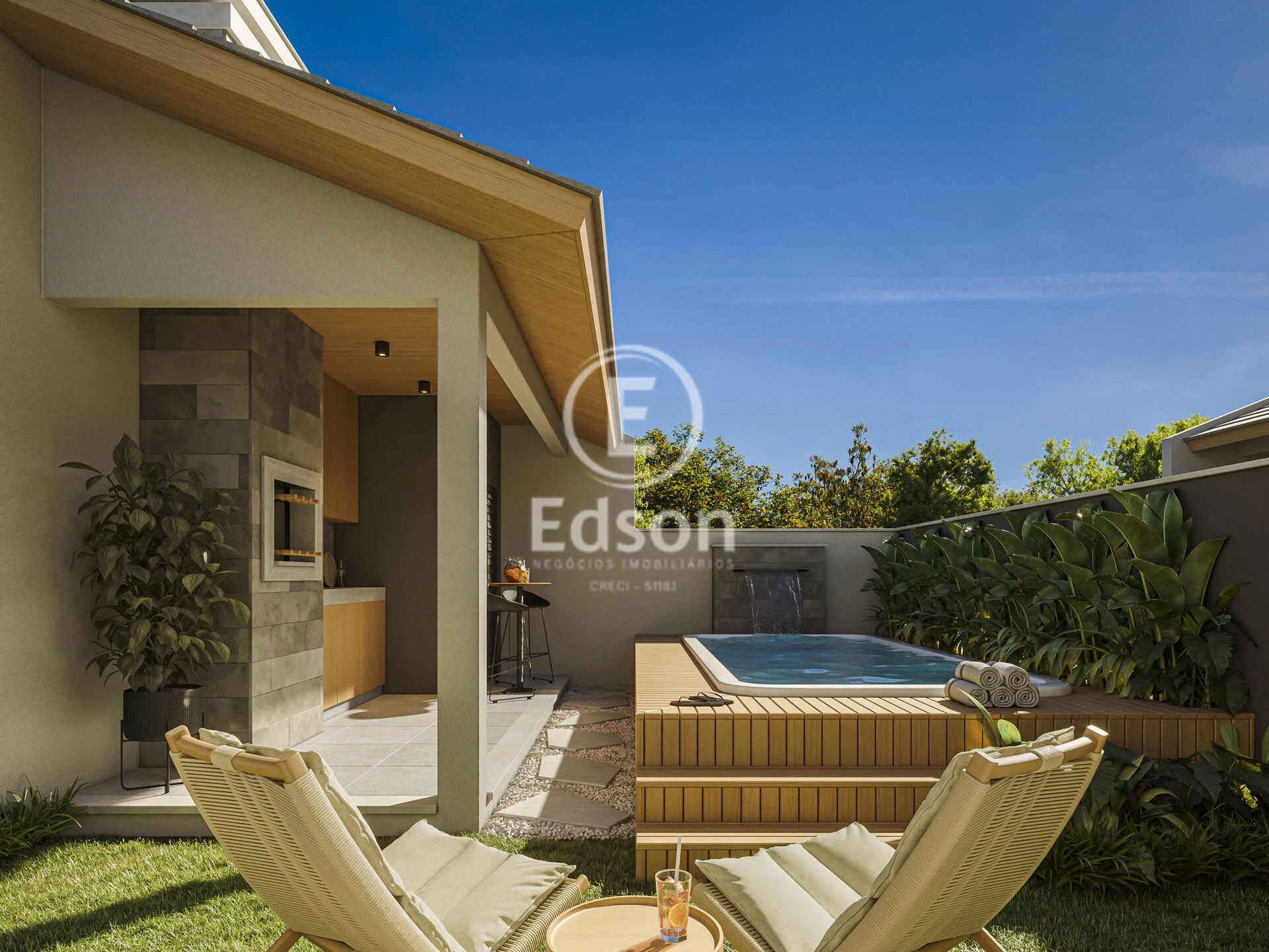 Casa Geminada em Sertão do Maruim, São José. 3 quartos, 110m². Imagem 4 de 8