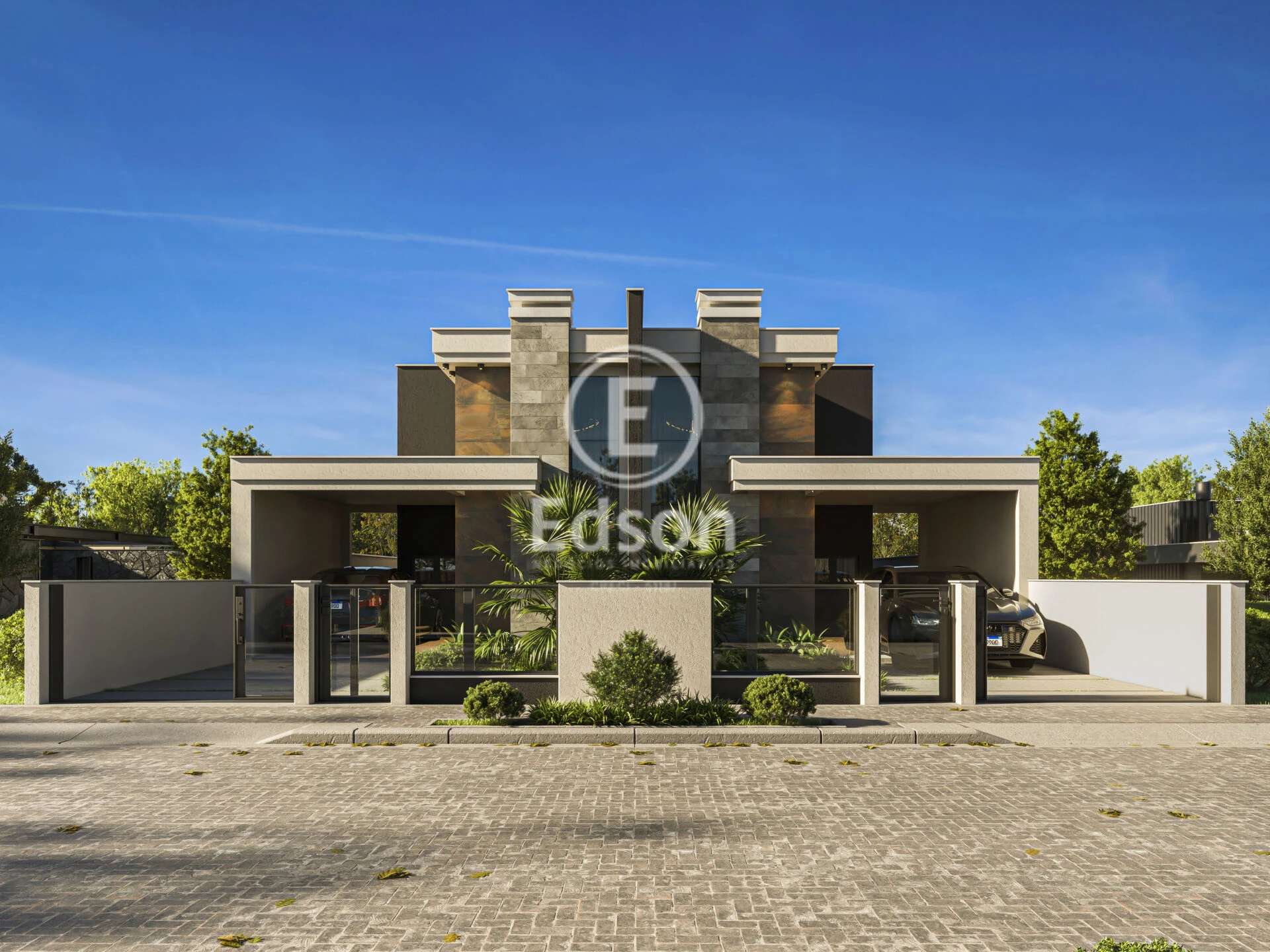 Casa Geminada em Sertão do Maruim, São José. 3 quartos, 110m². Imagem 2 de 8