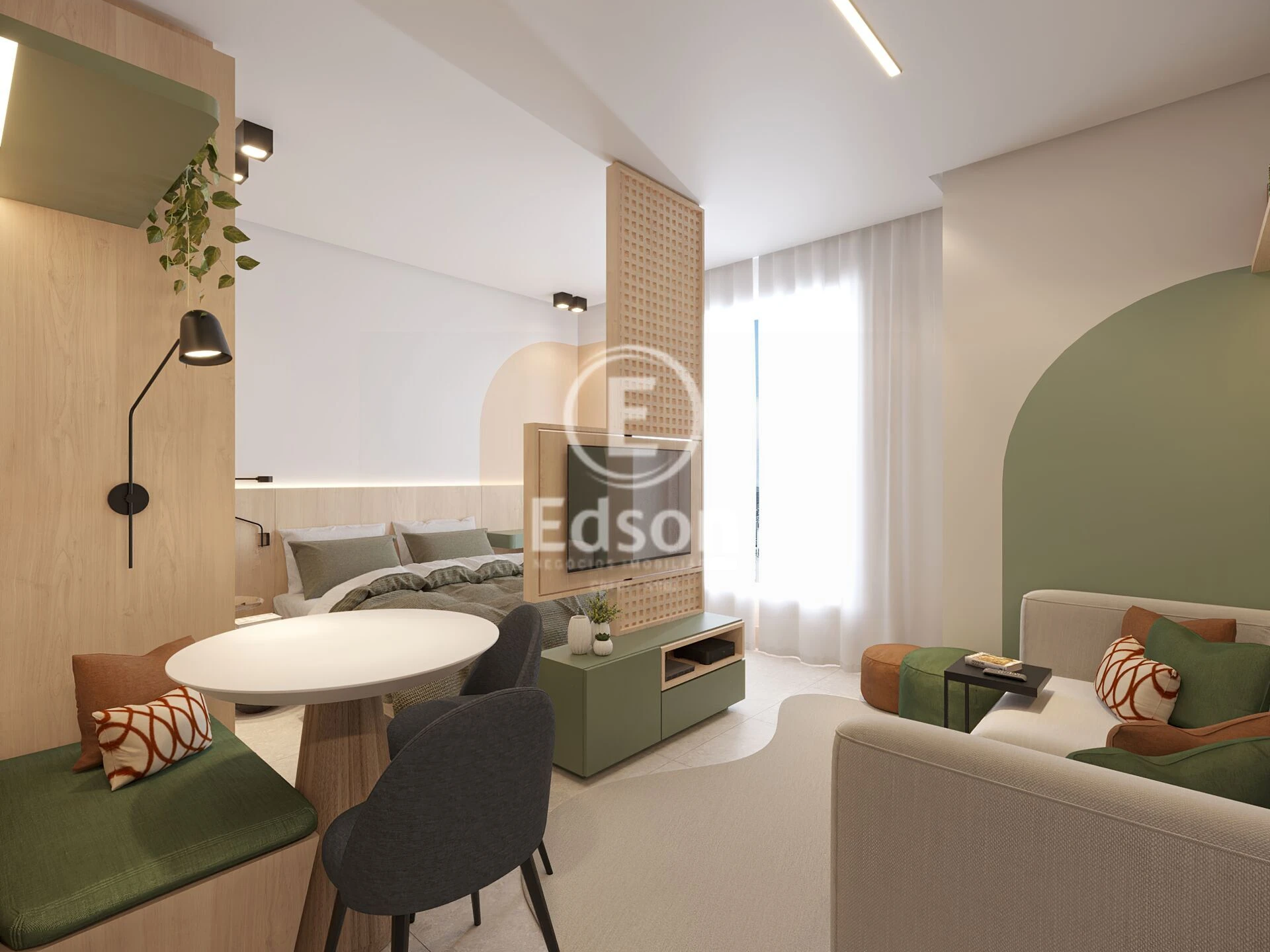 Apartamento em Coqueiros, Florianópolis. 1 quartos, 25m². Imagem 2 de 11