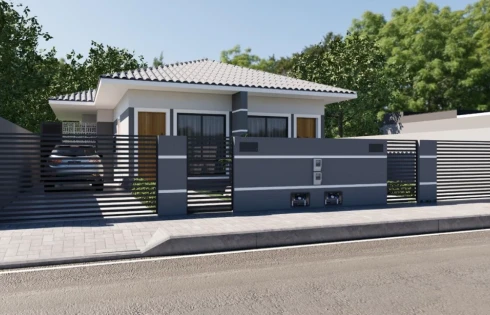 Casa Geminada com 2 quartos em Forquilhas, São José