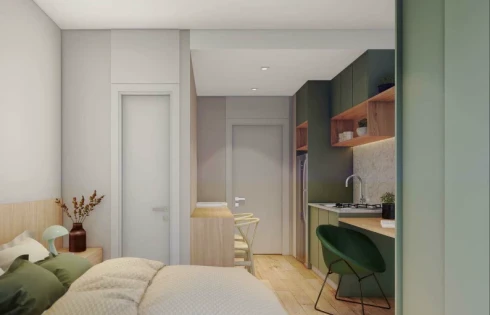 Studio Garden à Venda 1 Quarto no Tingui Curitiba