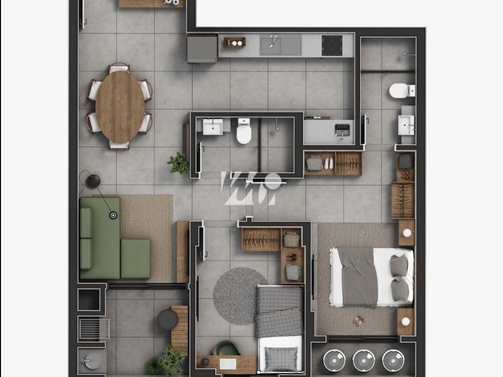Apartamento em Pagani, Palhoça. 2 quartos, 71m². Imagem 11 de 12