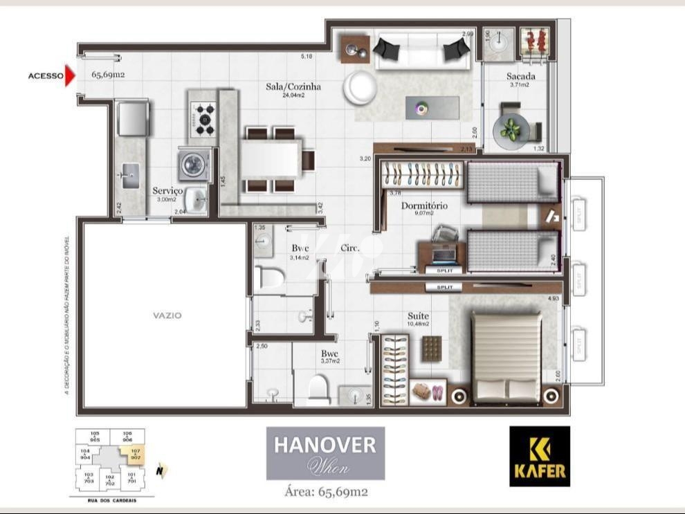 Apartamento em Pedra Branca, Palhoça. 2 quartos, 65m². Imagem 17 de 17