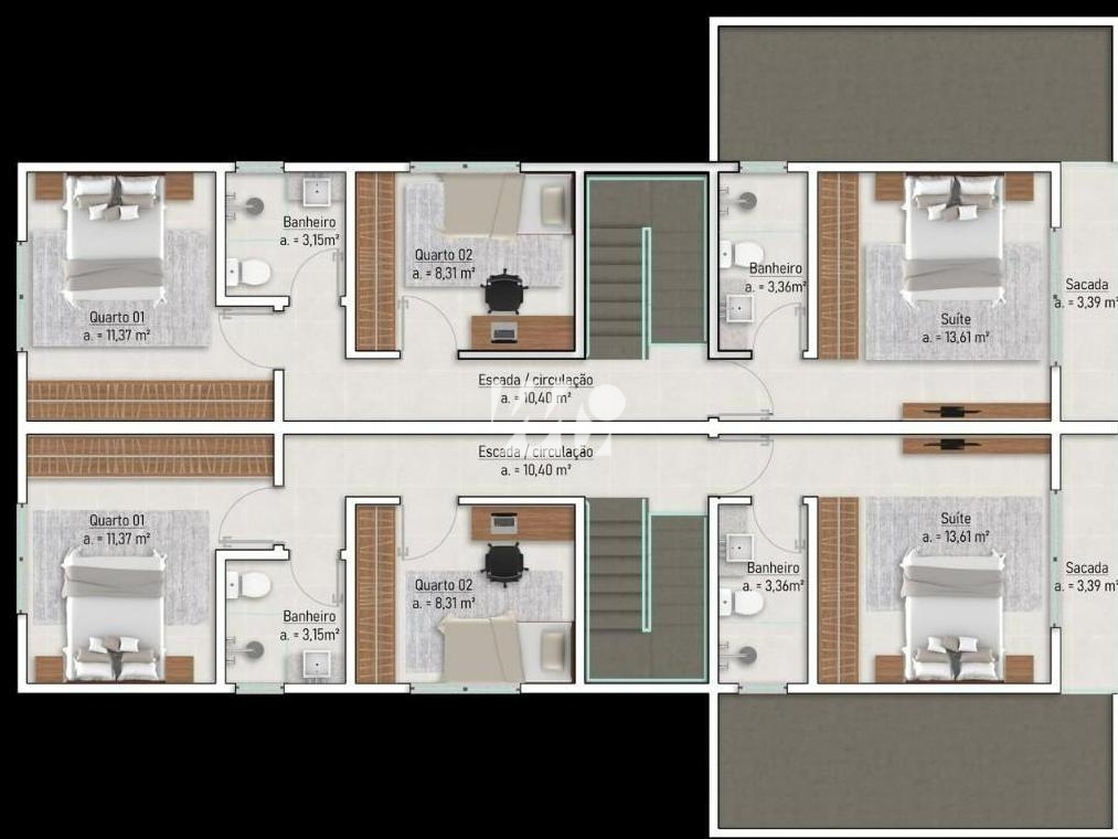Casa em Pagani, Palhoça. 3 quartos, 140m². Imagem 9 de 10
