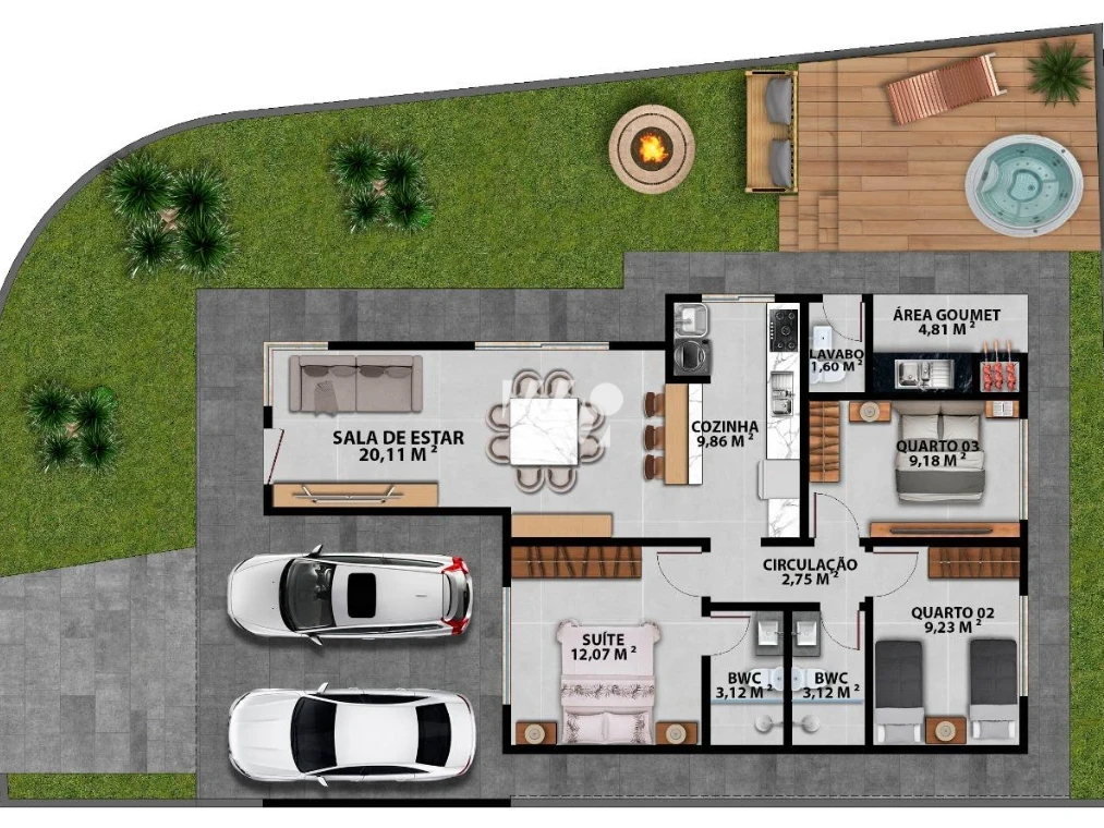 Casa em Forquilhas, São José. 3 quartos, 113m². Imagem 26 de 27