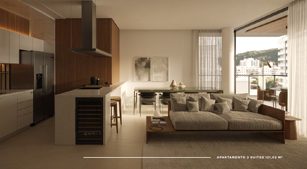 Apartamento em Pedra Branca, Palhoça. 3 quartos, 121m². Imagem 7 de 17