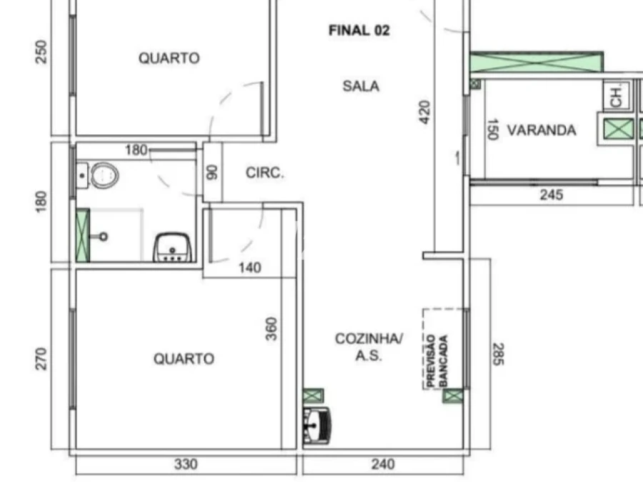 Apartamento em Jardim Janaína, Biguaçu. 2 quartos, 46m². Imagem 6 de 6