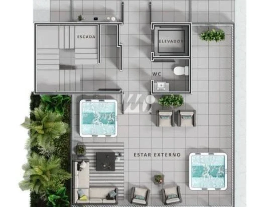 Apartamento em Pedra Branca, Palhoça. 3 quartos, 93m². Imagem 16 de 19