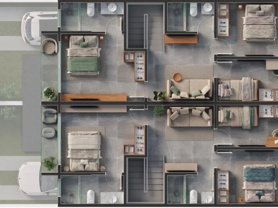 Sobrado Geminado em Nova Palhoça, Palhoça. 3 quartos, 114m². Imagem 3 de 3