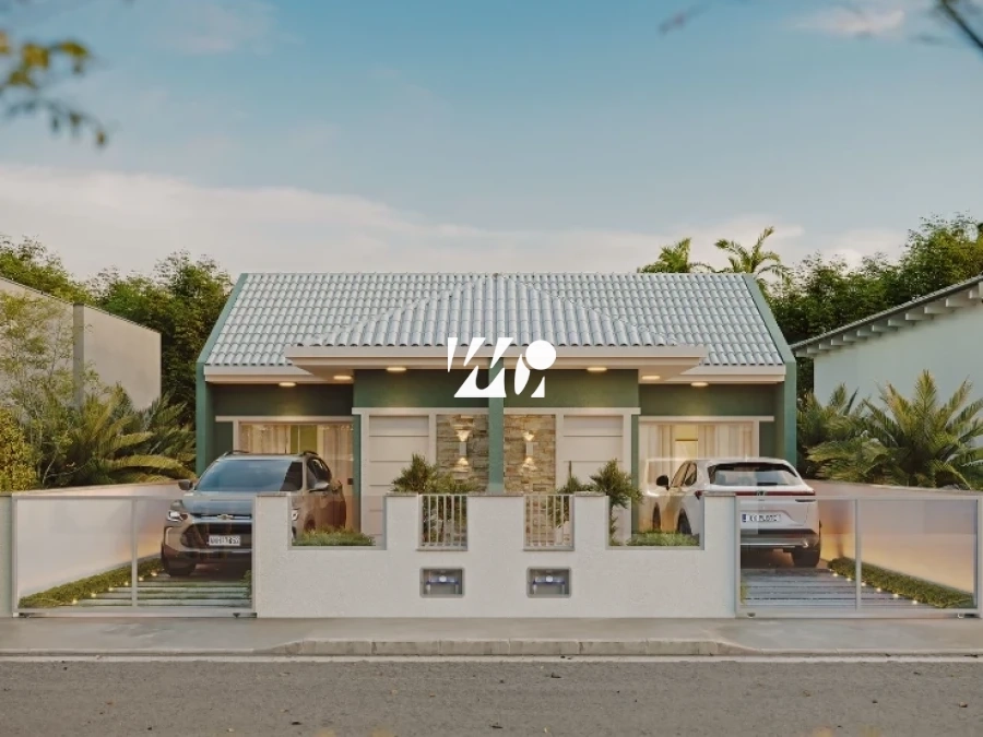 Casa Geminada em Forquilhas, São José. 2 quartos, 48m². Imagem 1 de 13