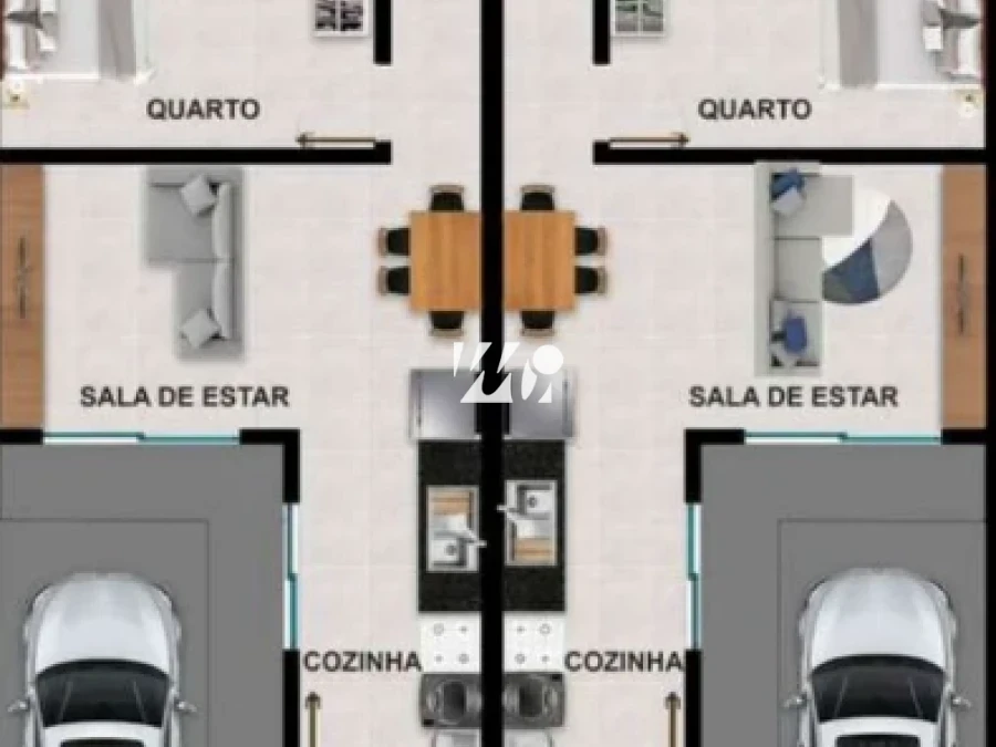 Casa Geminada em Forquilhas, São José. 2 quartos, 48m². Imagem 9 de 14