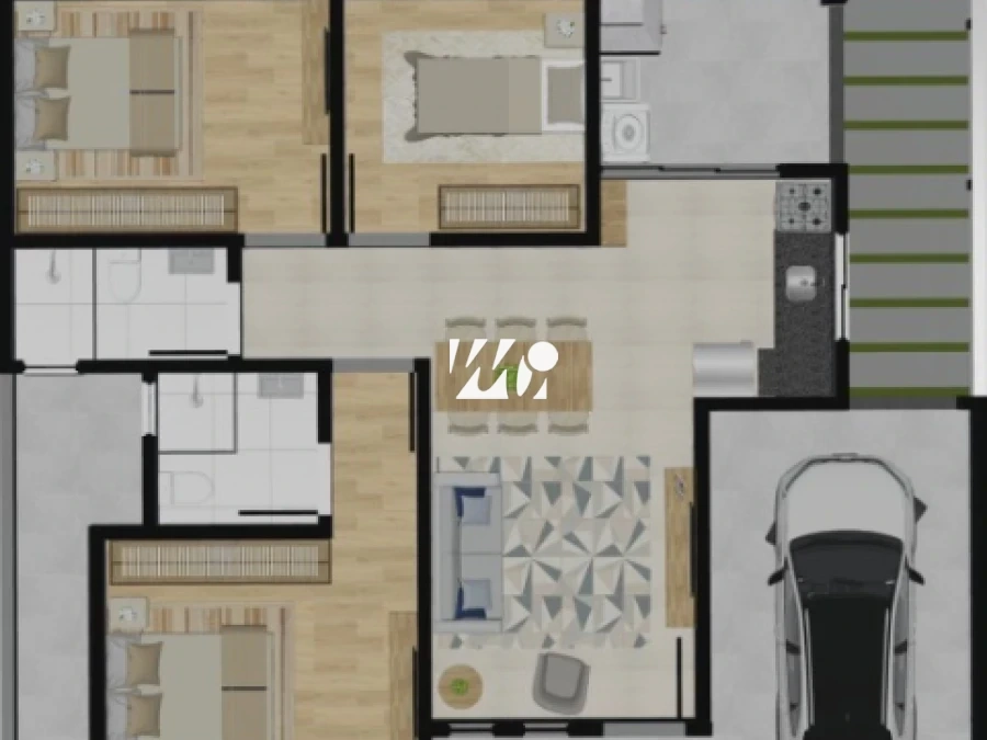 Casa em Nova Palhoça , Palhoça. 3 quartos, 97m². Imagem 8 de 12