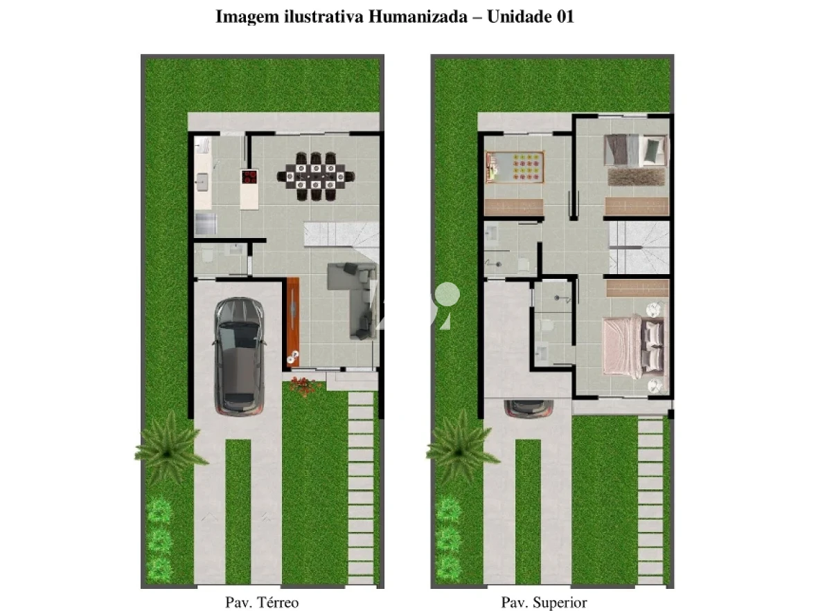 Sobrado Geminado em Praia de Fora, Palhoça. 3 quartos, 100m². Imagem 8 de 14