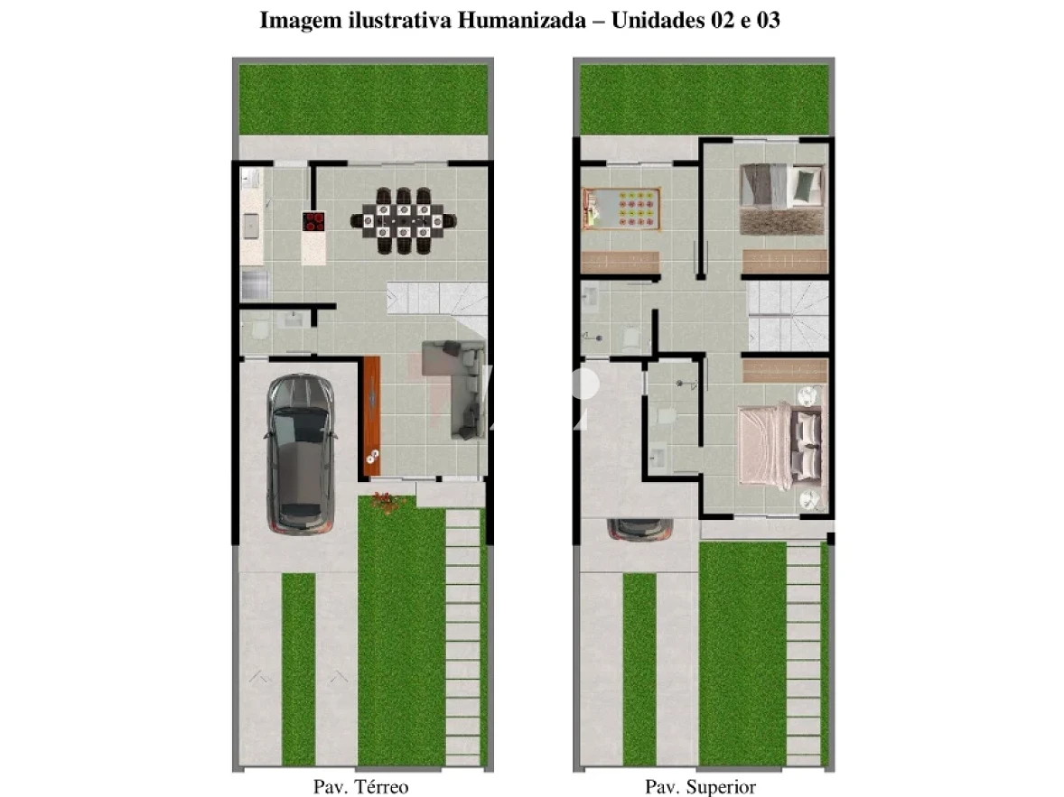 Sobrado Geminado em Praia de Fora, Palhoça. 3 quartos, 100m². Imagem 4 de 14