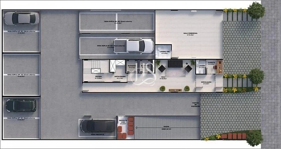 Apartamento em Pedra Branca, Palhoça. 3 quartos, 107m². Imagem 16 de 18