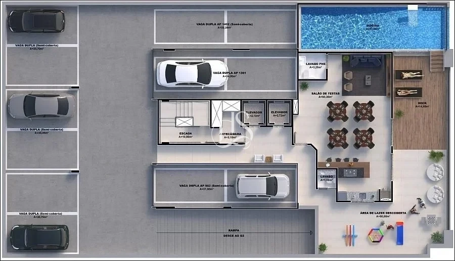 Apartamento em Pedra Branca, Palhoça. 3 quartos, 107m². Imagem 18 de 18