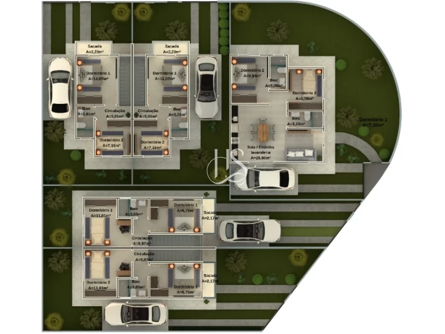 Sobrado Geminado em Guarda do Cubatão, Palhoça. 2 quartos, 67m². Imagem 13 de 14